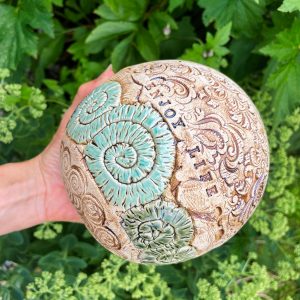 Naturton Deko Gartenkugel